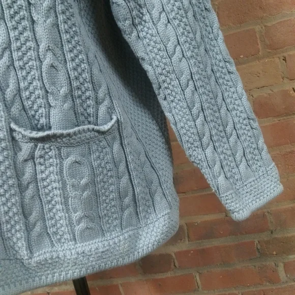 L.L. Bean | PRICE DROP! 🔥 Button Down Cableknit Cardigan - Picture 7 of 10